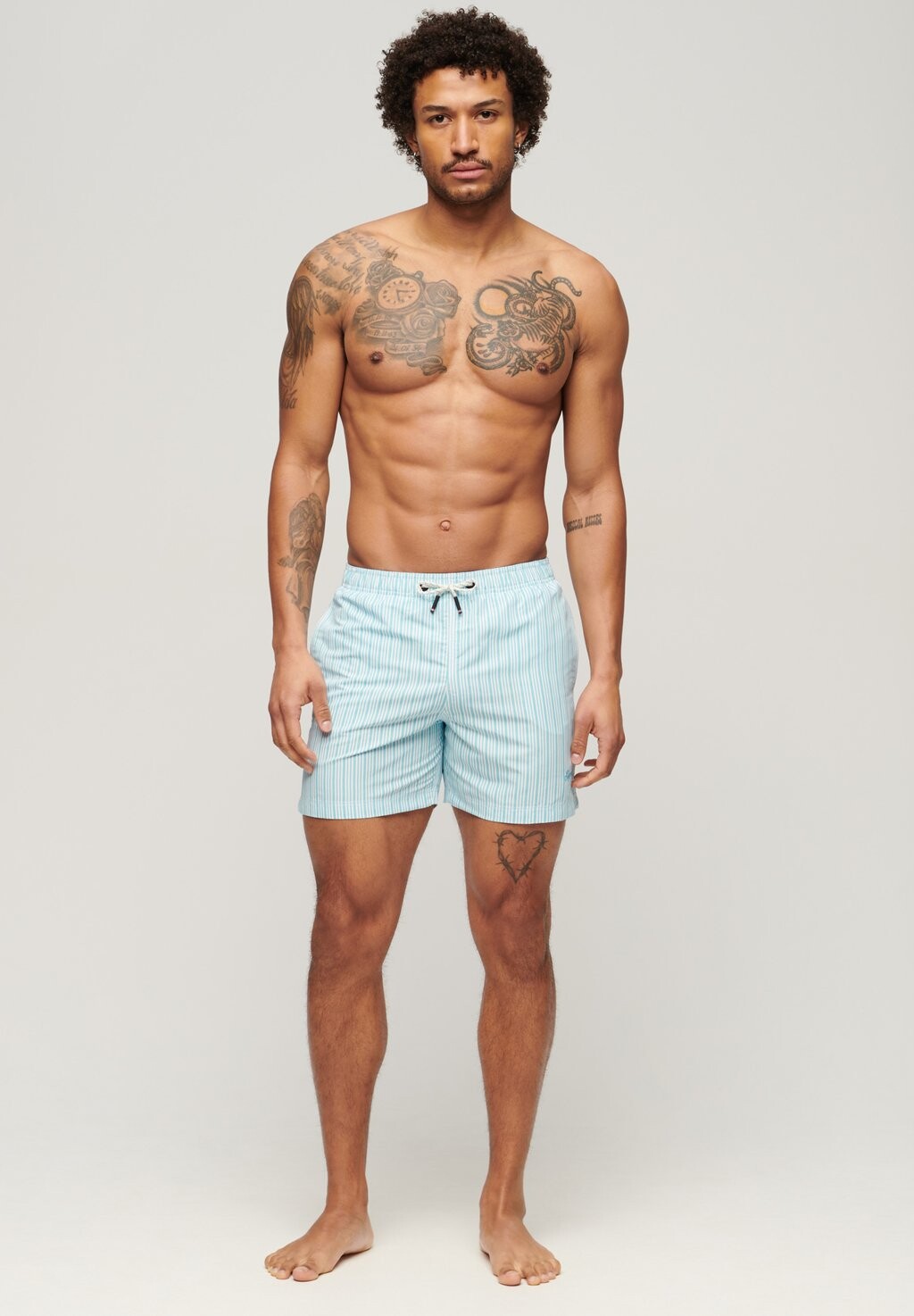 

Шорты для плавания PRINTED Superdry, цвет blue stripe print