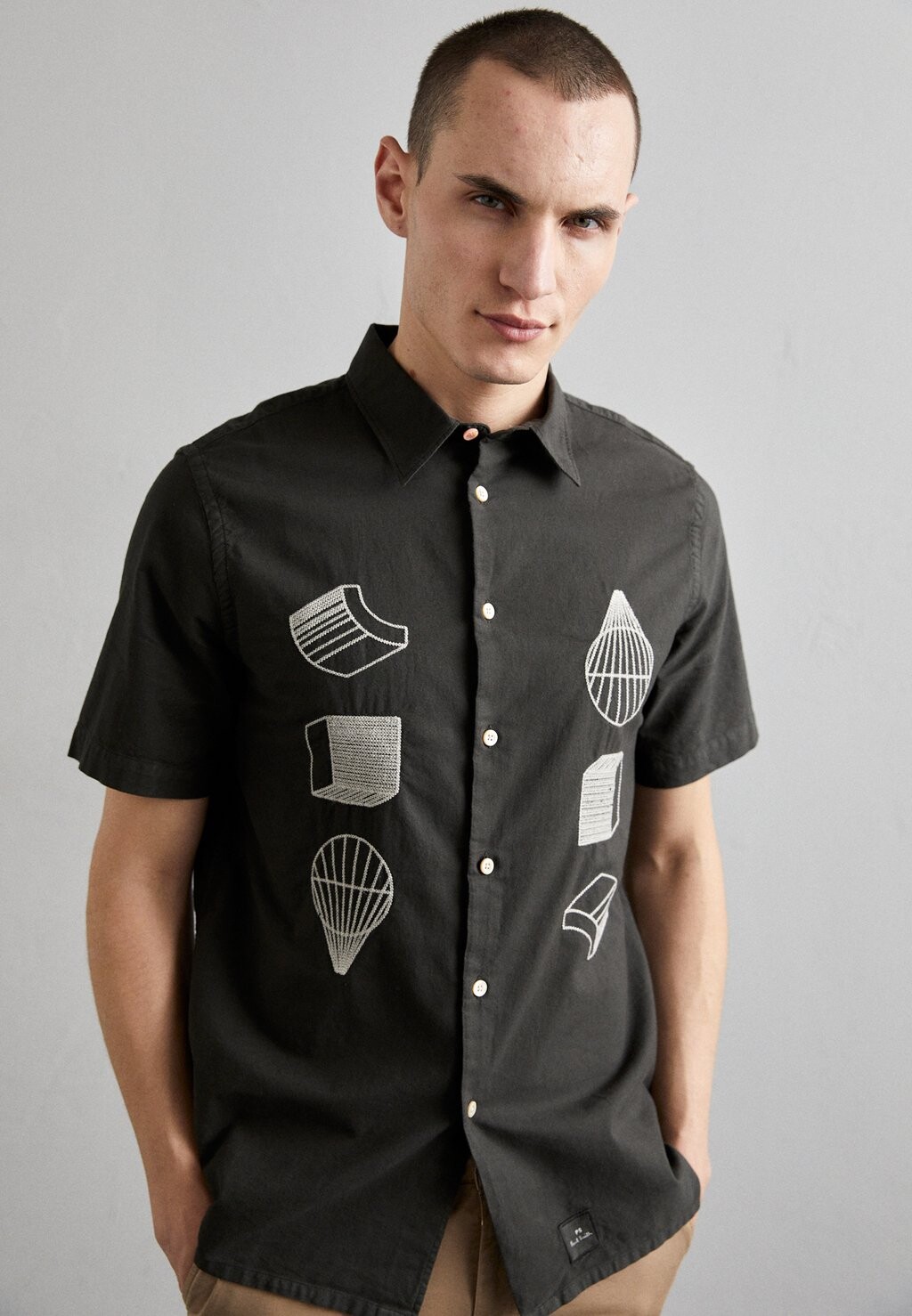 

Рубашка PS Paul Smith, серый