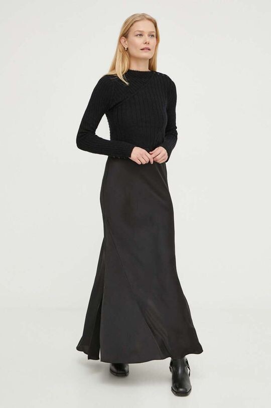 

Платье и свитер из шерсти AllSaints, черный