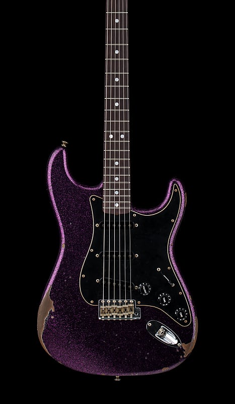 Электрогитара Fender Custom Shop Empire 67 Stratocaster Relic - Magenta Sparkle #74610