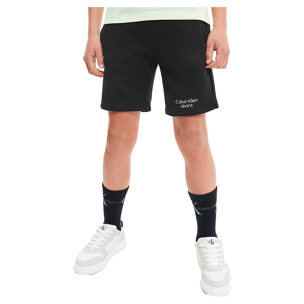 

Шорты Calvin Klein Jeans Stack Logo Sweat, черный