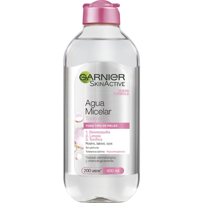 мицеллярная вода garnier skin naturals чистая кожа 400 мл Мицеллярная вода Skin Active Agua Micelar Garnier, 400 ml