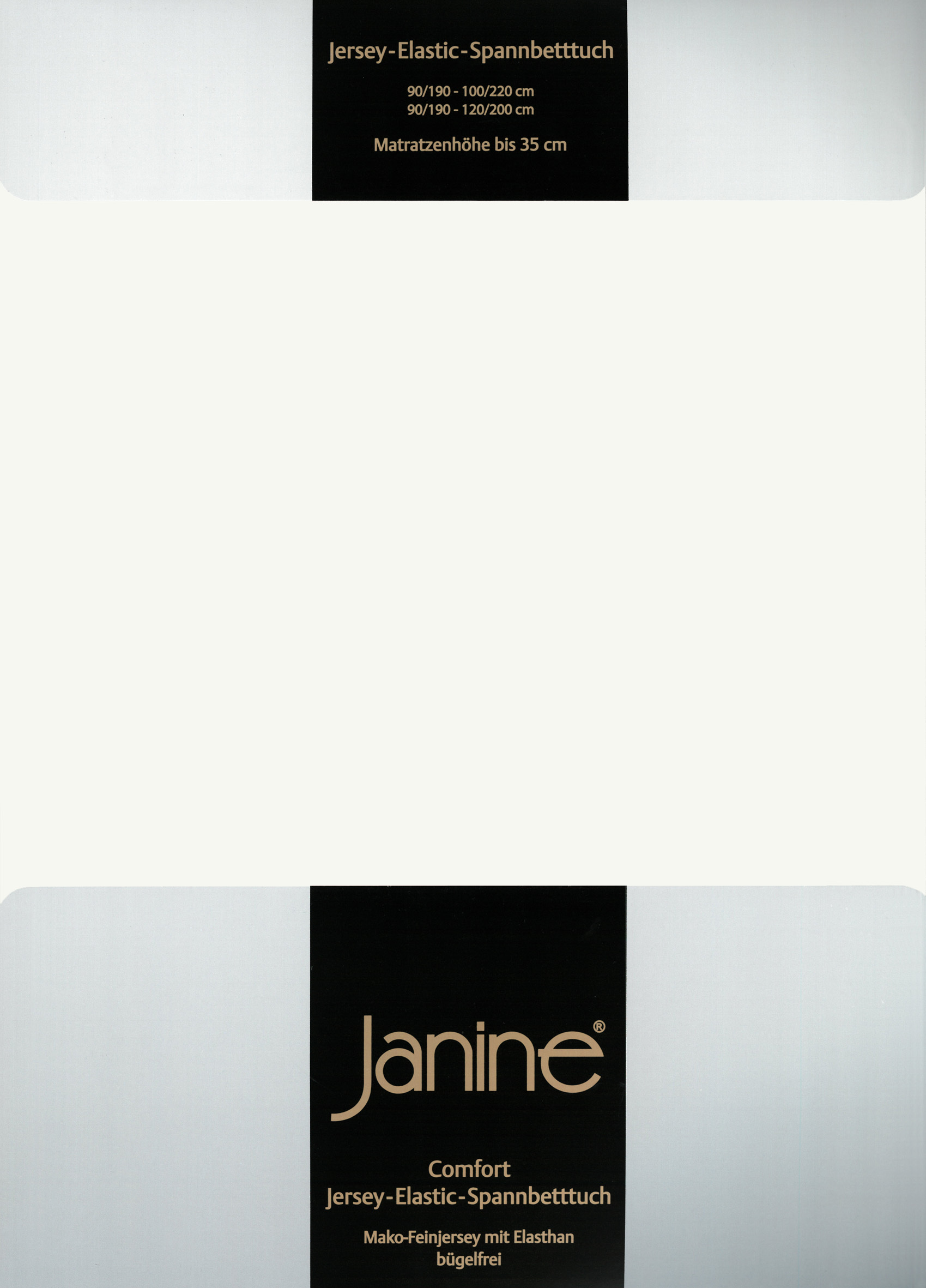 Простыня Janine Elastic Jersey, экрю простыня janine elastic jersey морской