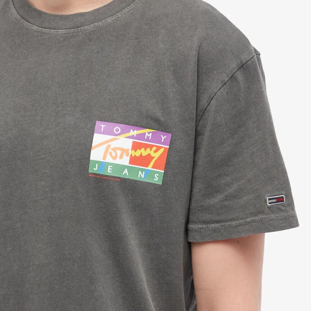 

Tommy Jeans Футболка Signature Pop Flag, черный