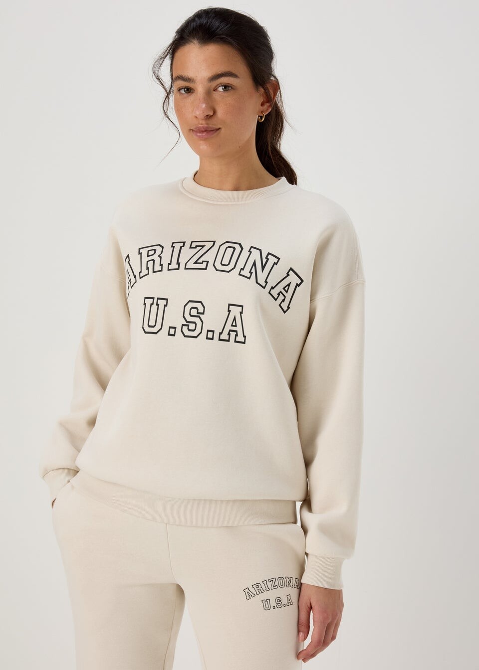 

Кремовый свитшот Arizona Collegiate Papaya, белый