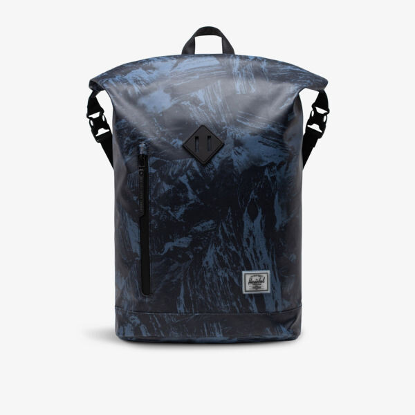 

Рюкзак Roll Top из переработанного полиэстера с абстрактным принтом Herschel Supply Co, синий