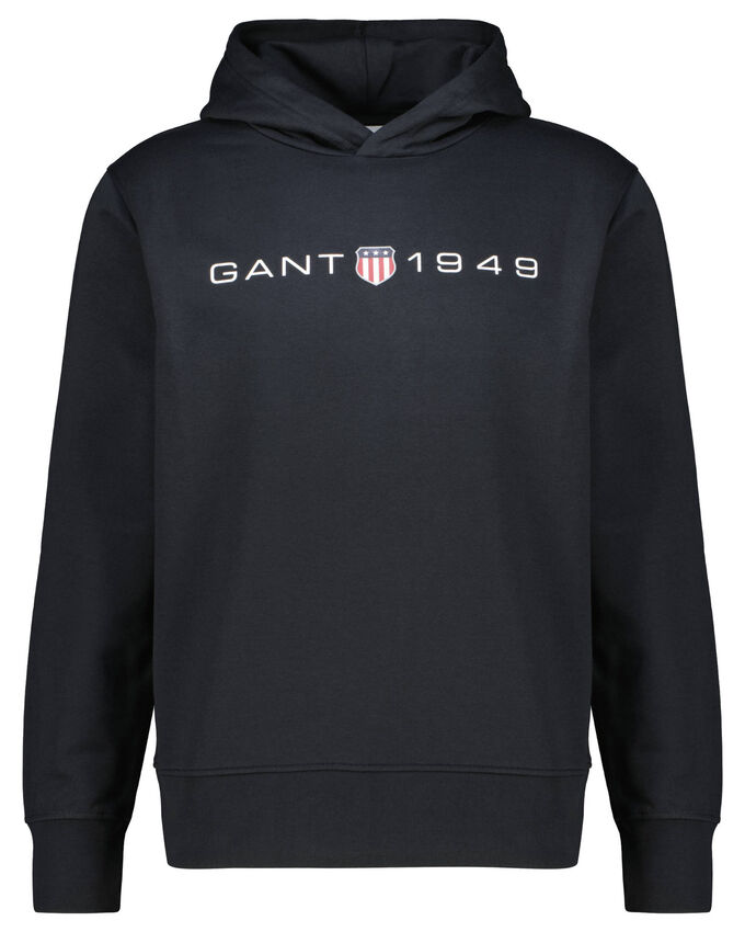 

Толстовка с капюшоном Gant, черный