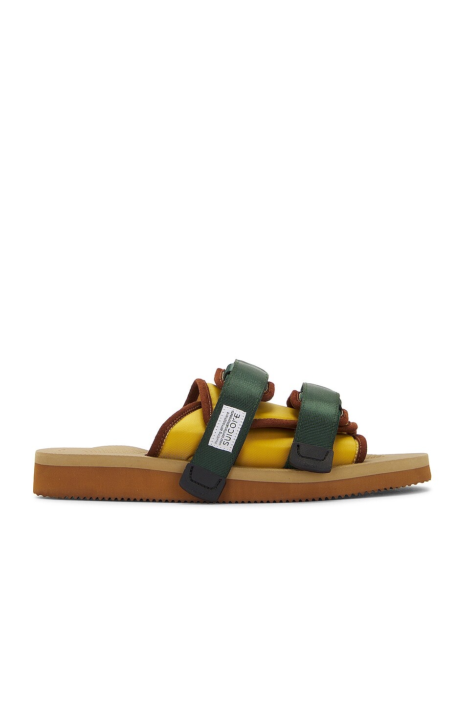 

Шлепанцы Suicoke Moto Cab, цвет Yellow & Brown
