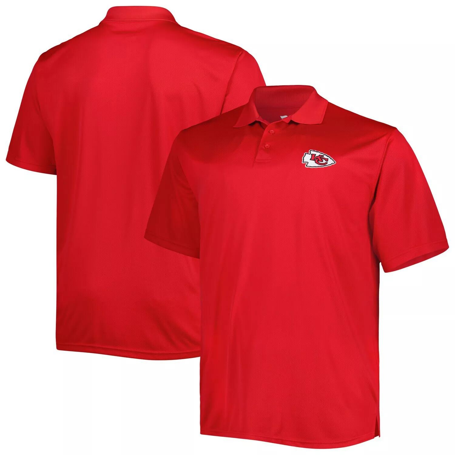 

Мужская красная футболка-поло Kansas City Chiefs Big & Tall Birdseye Fanatics, Красный