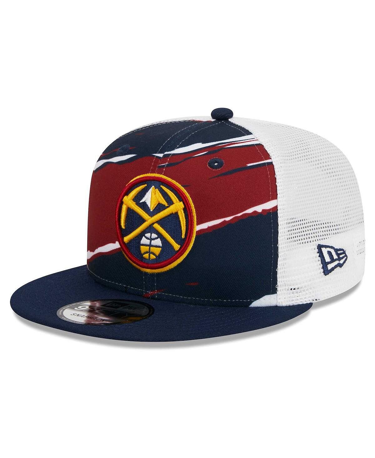 

Мужская темно-синяя, белая регулируемая шляпа Denver Nuggets Tear Trucker 9FIFTY New Era