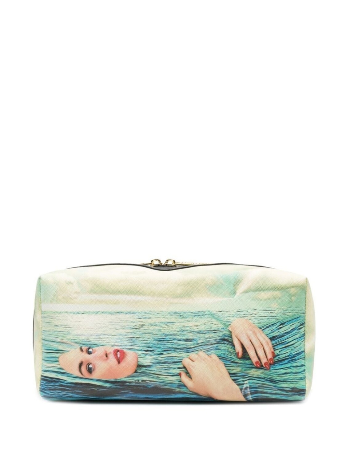 

Seletti несессер с принтом Sea Girl, синий