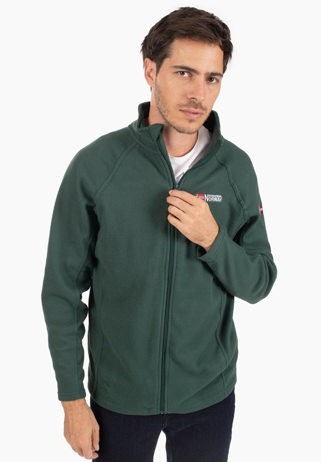 Флисовая куртка Geo Norway, зеленый газон