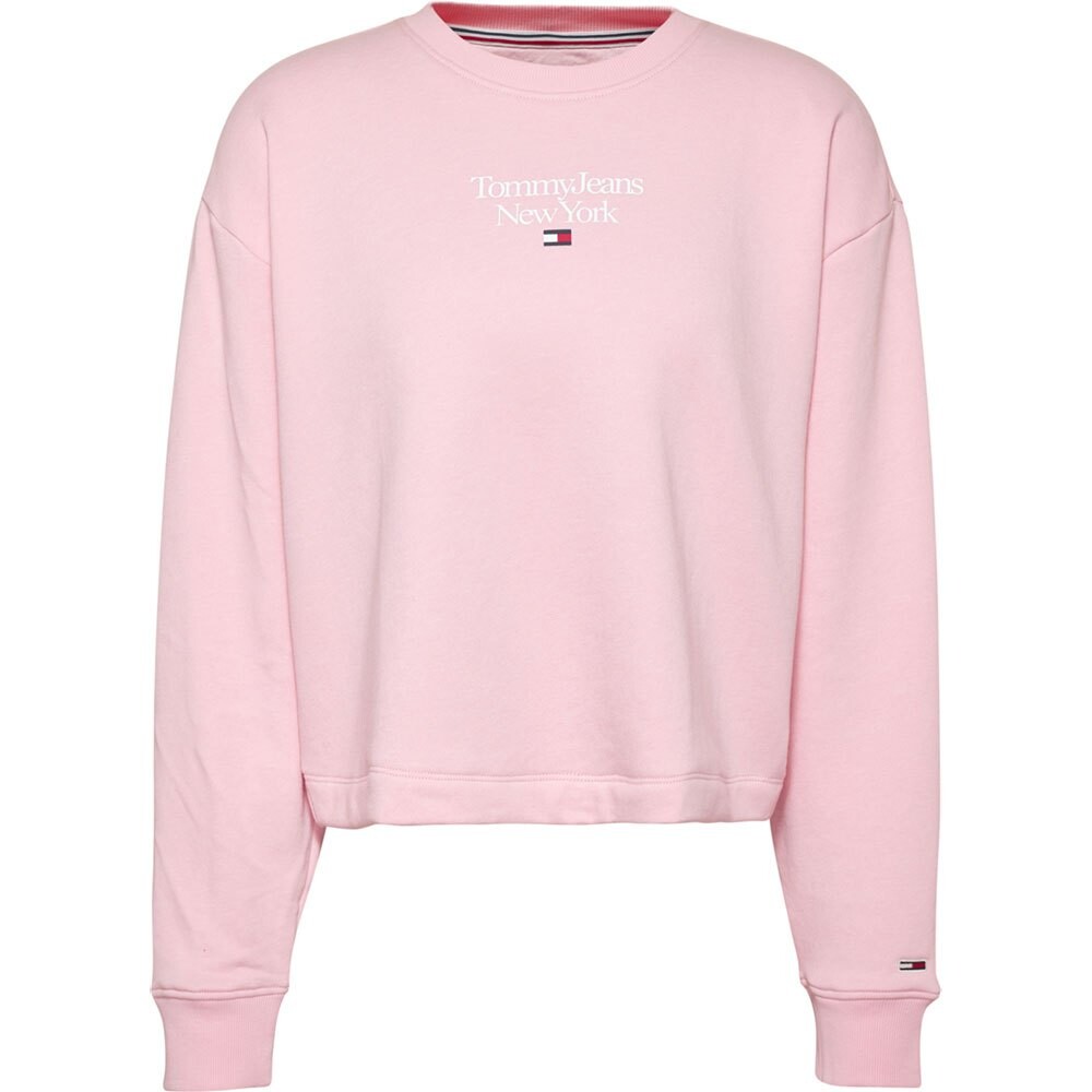 

Свитер Tommy Jeans Bxy Essential Logo 1 Crew Neck, розовый