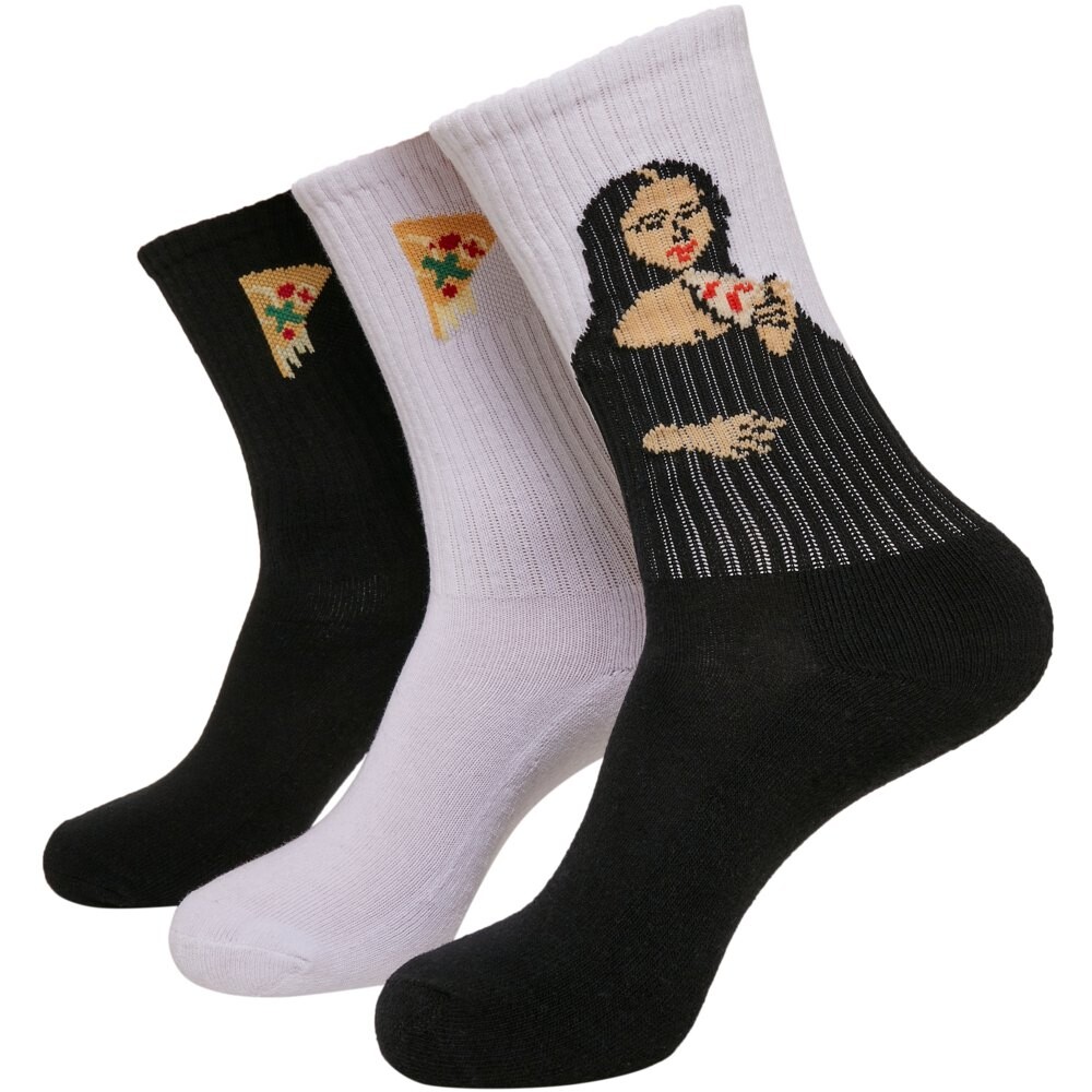

Носки Mister Tee Arti Pizza Sport Long 3 шт, разноцветный