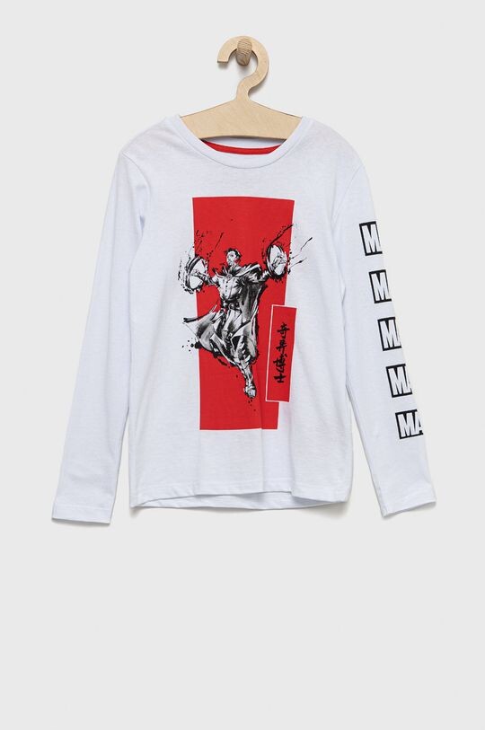 

Детский хлопковый лонгслив Jack & Jones, белый