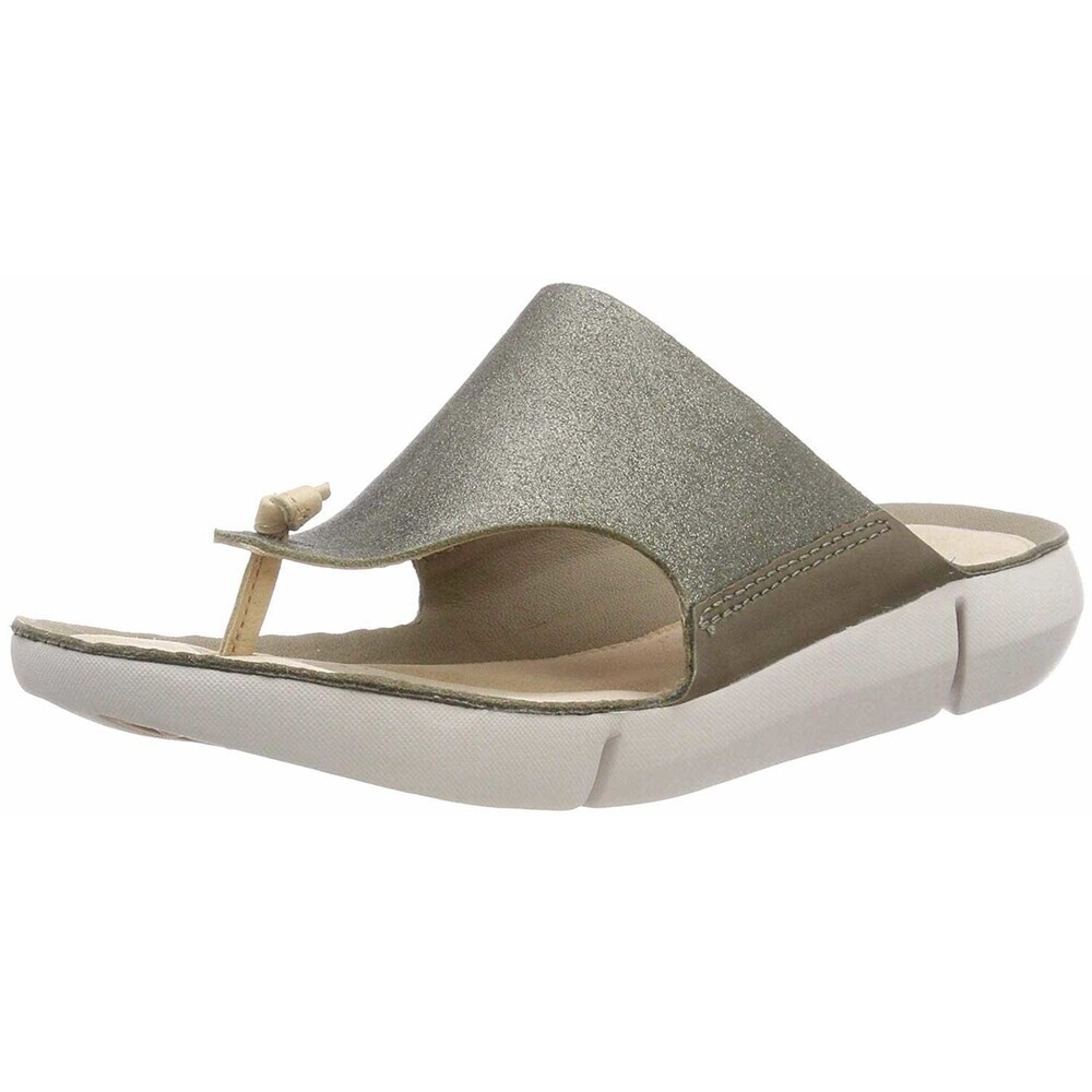 

Сандалии с Т-образным ремешком Clarks, золото