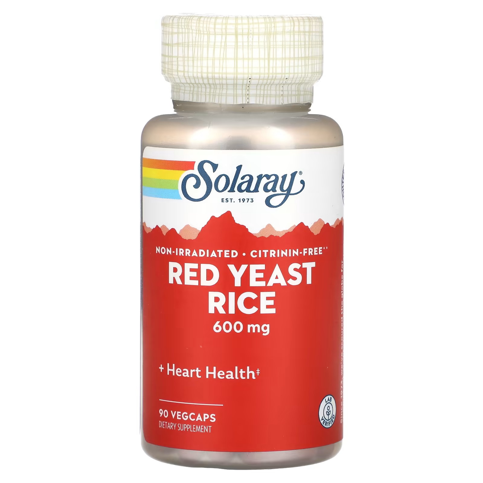 Solaray Красный дрожжевой рис 600 мг 90 растительных капсул amazing nutrition красный дрожжевой рис 600 мг 120 капсул