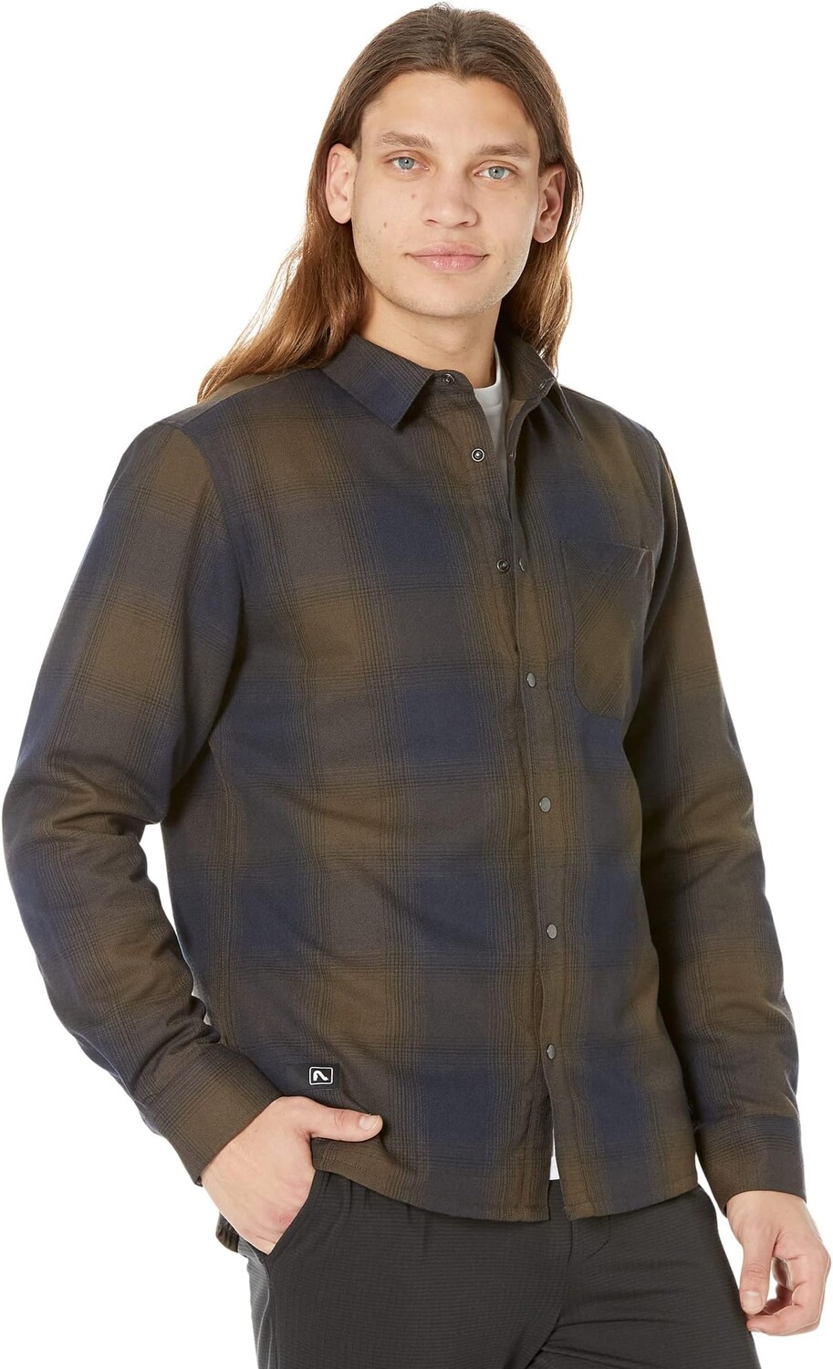 

Рубашка Sinclair Insulated Flannel Flylow, цвет Mercury/Black Plaid