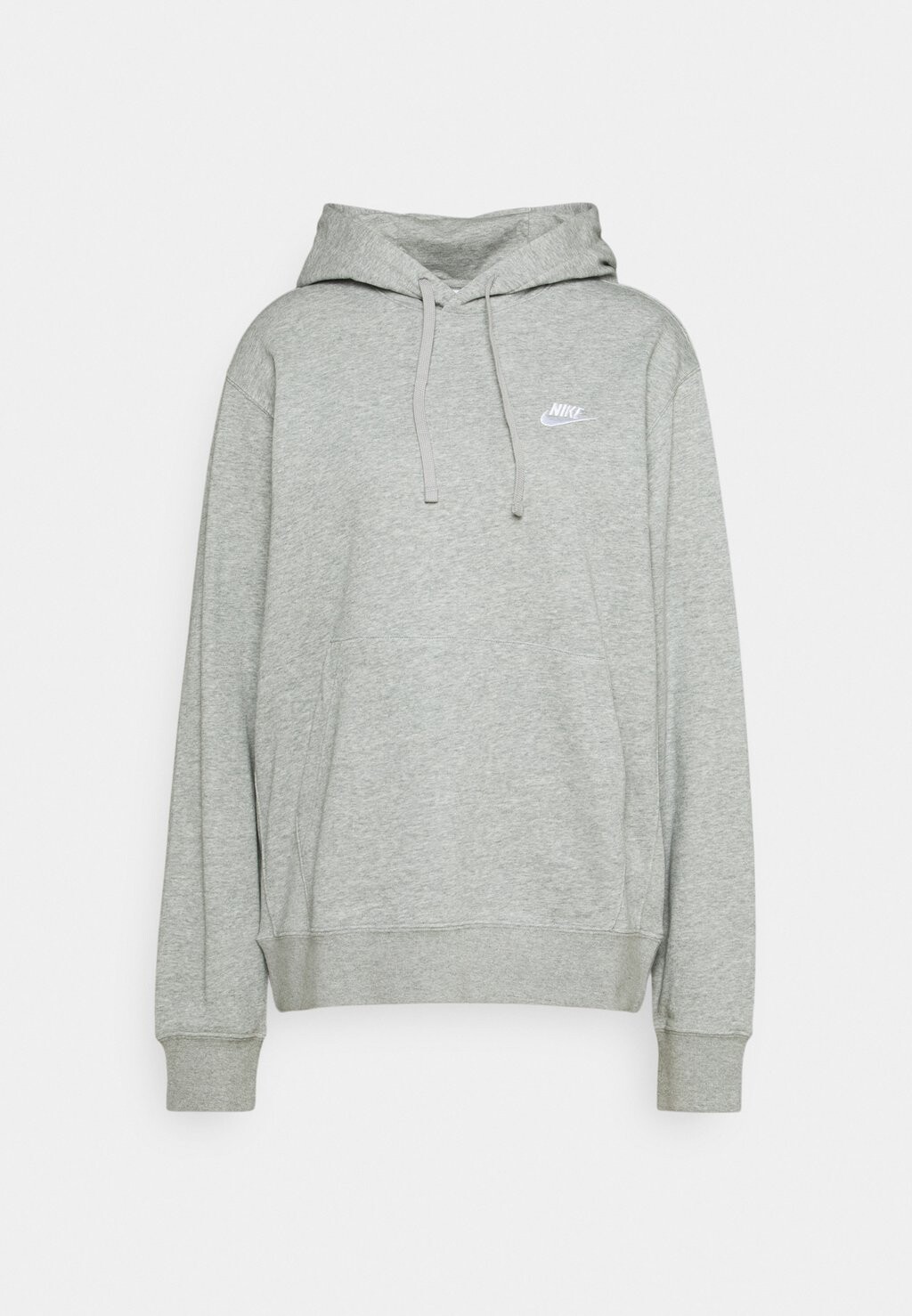 

Худи Nike Club Hoodie, серый меланж / серебристый матовый