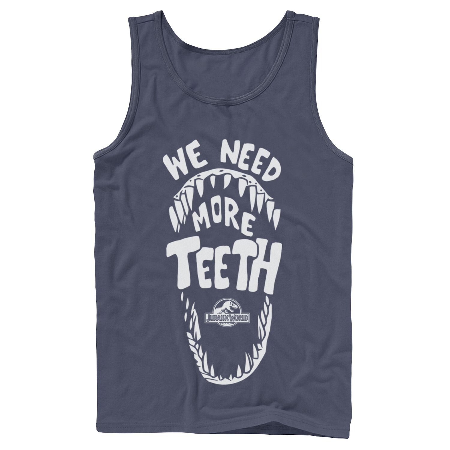 

Мужская майка с рисунком Jurassic World We Need More Teeth Licensed Character