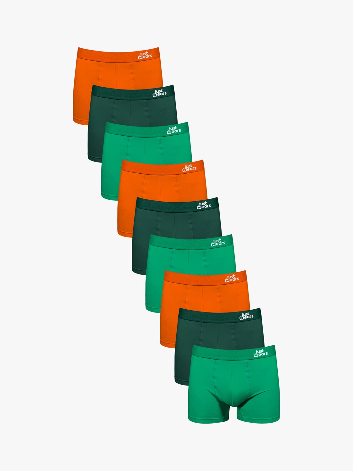 

Профессиональные боксеры JustWears, оранжевый/темно-зеленый/светло-зеленый