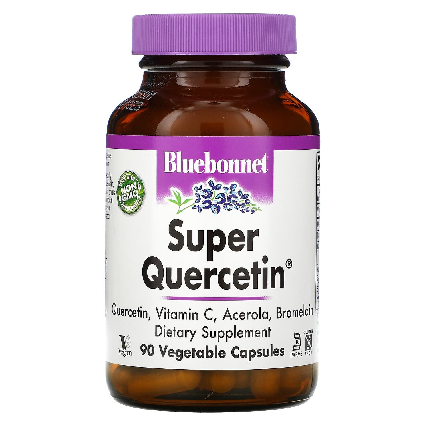 

Super Quercetin, 90 растительных капсул, Bluebonnet Nutrition
