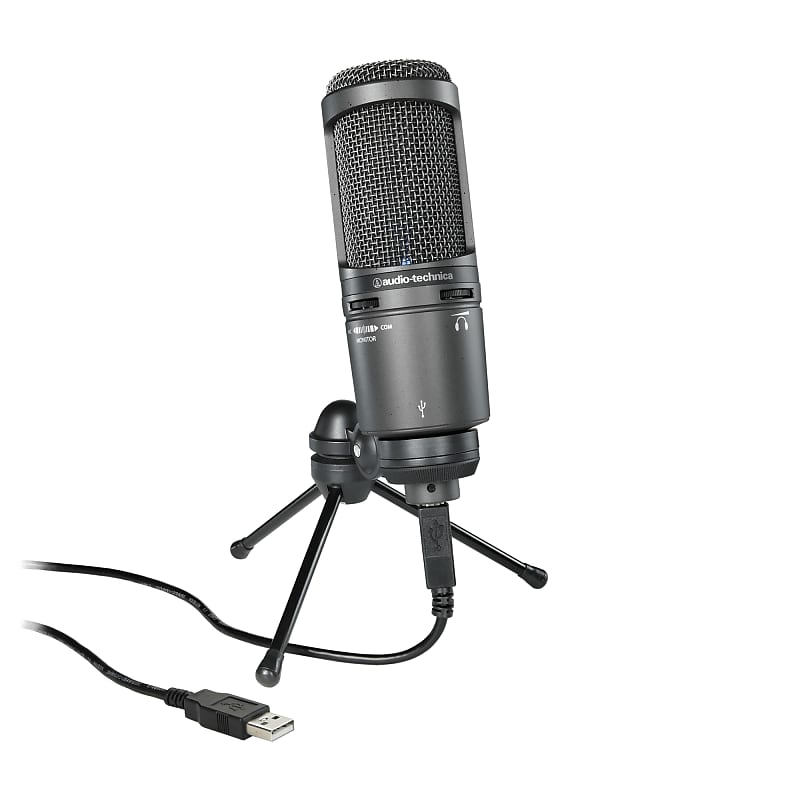 Студийный конденсаторный микрофон Audio-Technica AT2020 USB+