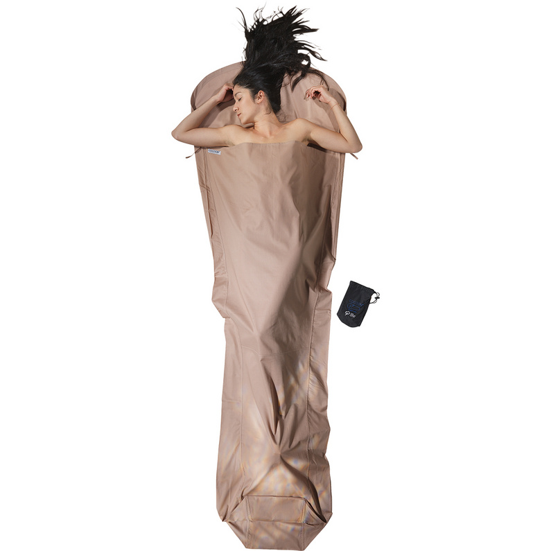 MummyLiner Спальный мешок из органического хлопка Cocoon, коричневый