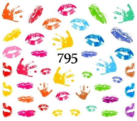

Водные наклейки для ногтей - №795, Raisin