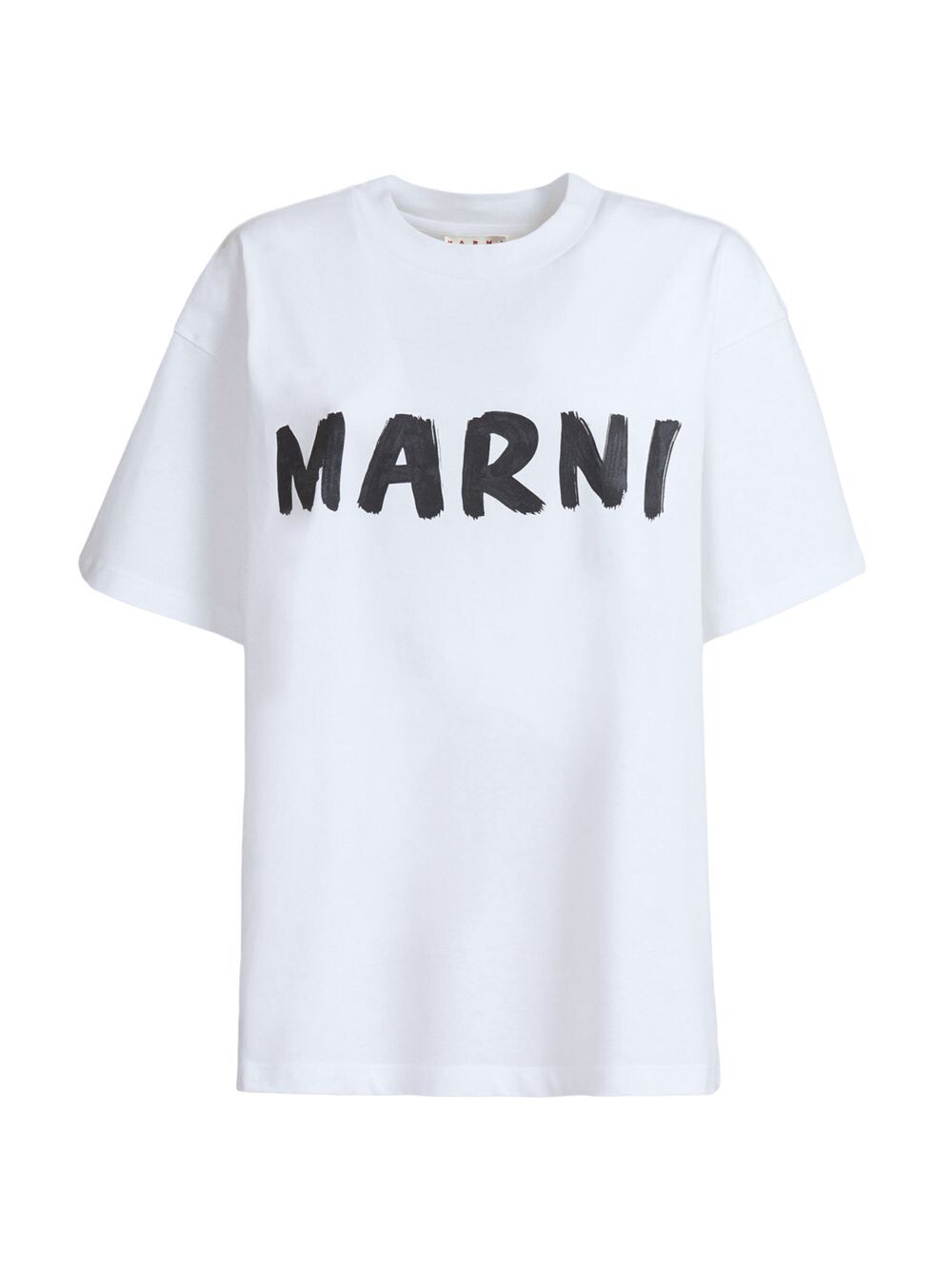 

Футболка из хлопкового джерси с логотипом Marni, белый