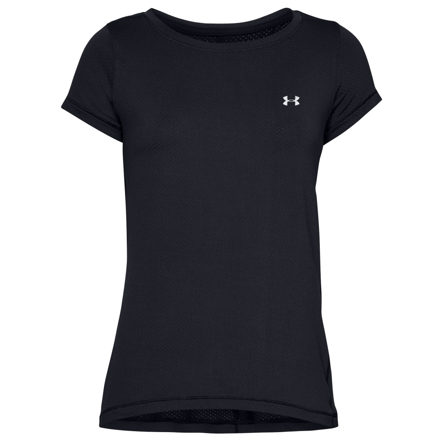 Функциональная рубашка Under Armour Women's UA Heatgear Armour S/S, цвет Black/Metallic Silver футболка с короткими рукавами ua tech under armour цвет carbon heather black