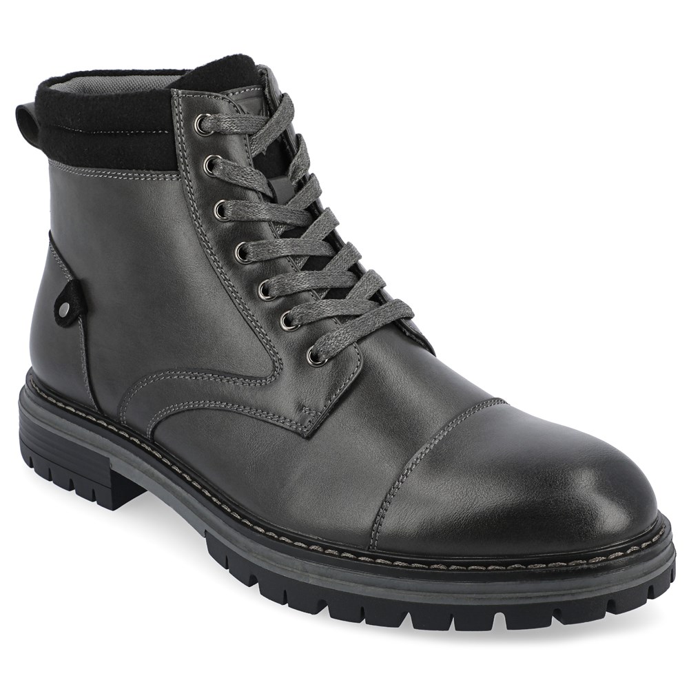 Мужские ботинки Fegan с коротким носком Vance Co., цвет charcoal synthetic