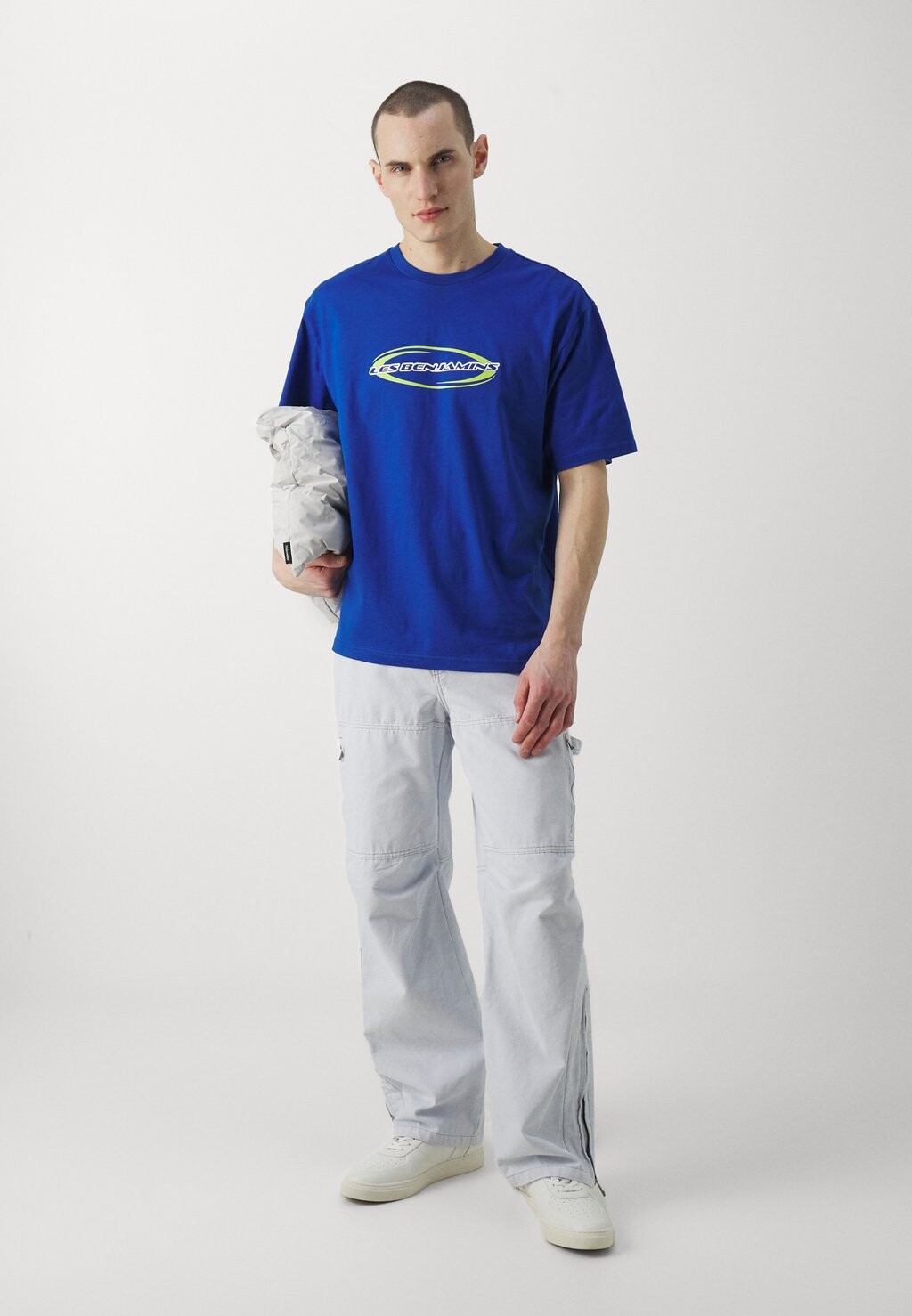 

Футболка с принтом RELAXED UNISEX Les Benjamins, синий