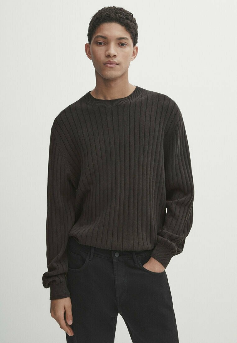 

Вязаный свитер Massimo Dutti, цвет dark grey