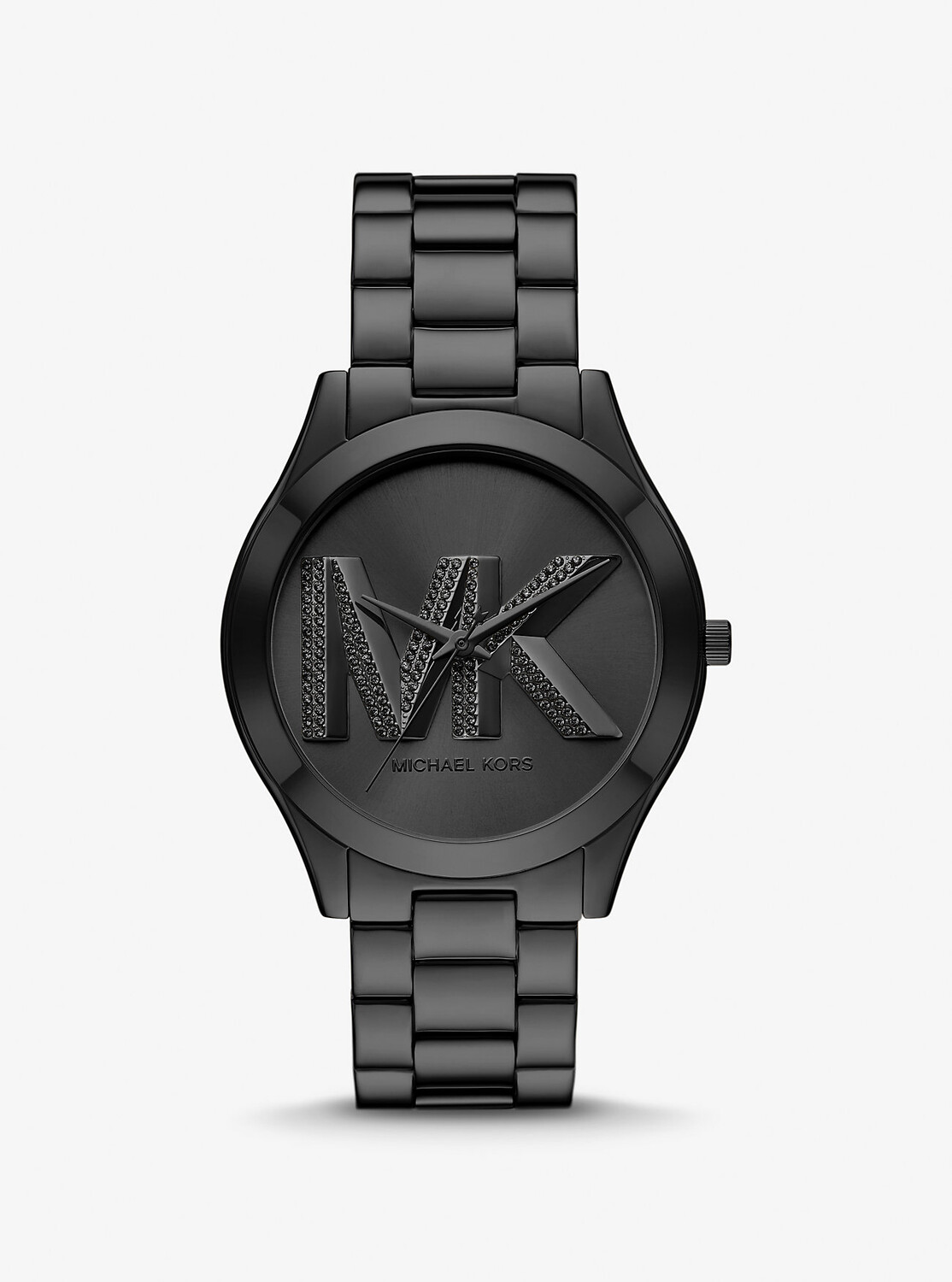 

Оверсайз-тонкие черные часы Runway Michael Kors, черный