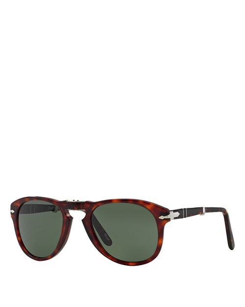 

Складные круглые солнцезащитные очки, 54 мм Persol, цвет White