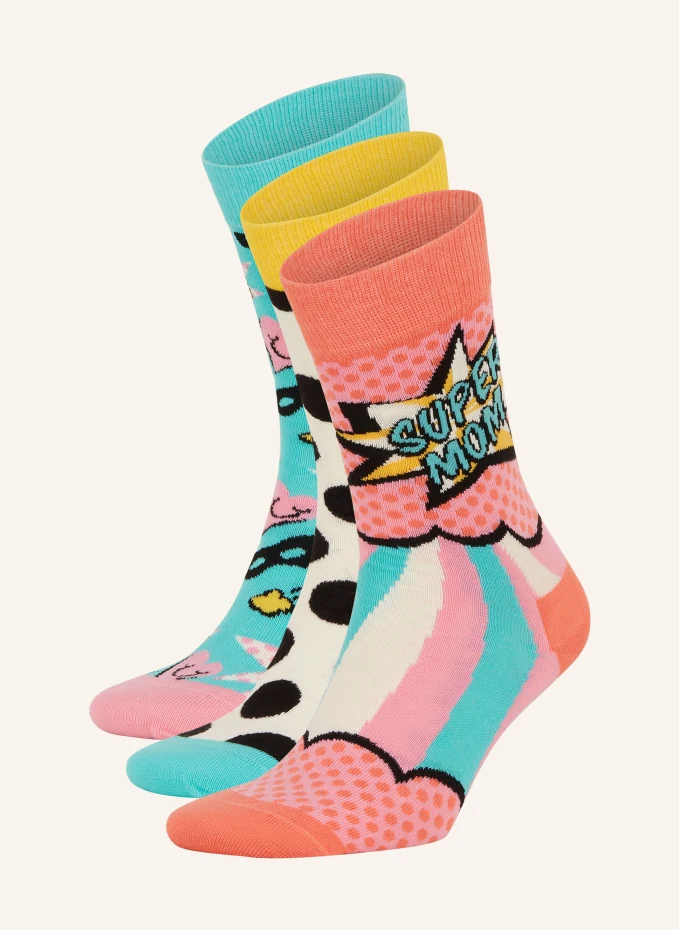 

Комплект из 3 носков mother's day в подарочной упаковке Happy Socks, красный