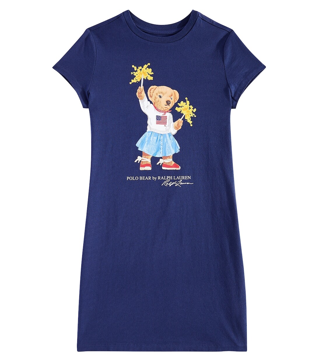 

Платье-Футболка Polo Bear из хлопкового джерси Polo Ralph Lauren, синий