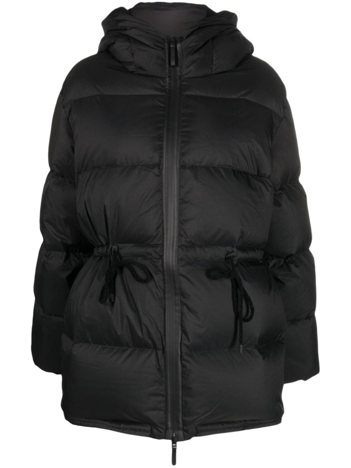 

Acne Studios пуховик с капюшоном и кулиской, черный