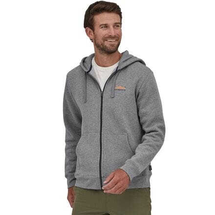 

Толстовка с молнией во всю длину Seasons Uprisal мужская Patagonia, цвет Gravel Heather