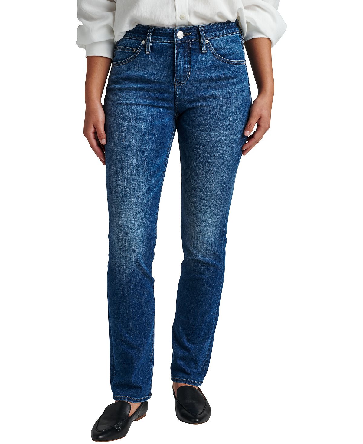 цена Женские прямые джинсы Ruby Comfort стрейч со средней посадкой JAG