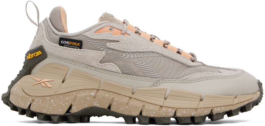 

Бежевые кроссовки Zig Kinetica 2.5 Edge Reebok Classics, цвет Moonst/Ash/Peaglo