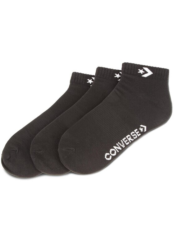 

Комплект из 3 низких носков унисекс Converse, черный