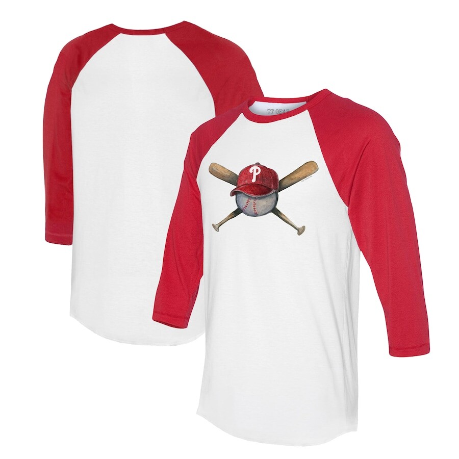 

Футболка с длинным рукавом Tiny Turnip Philadelphia Phillies, белый