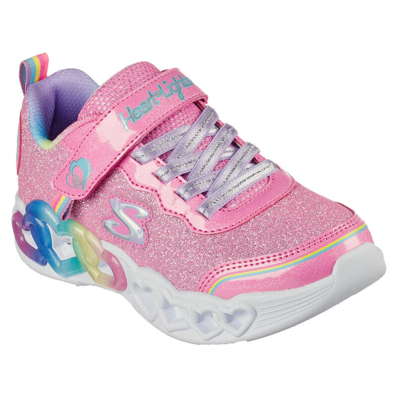 цена Детские кроссовки INFINITE HEART LIGHTS LOVE PRISM розовые SKECHERS, цвет rosa