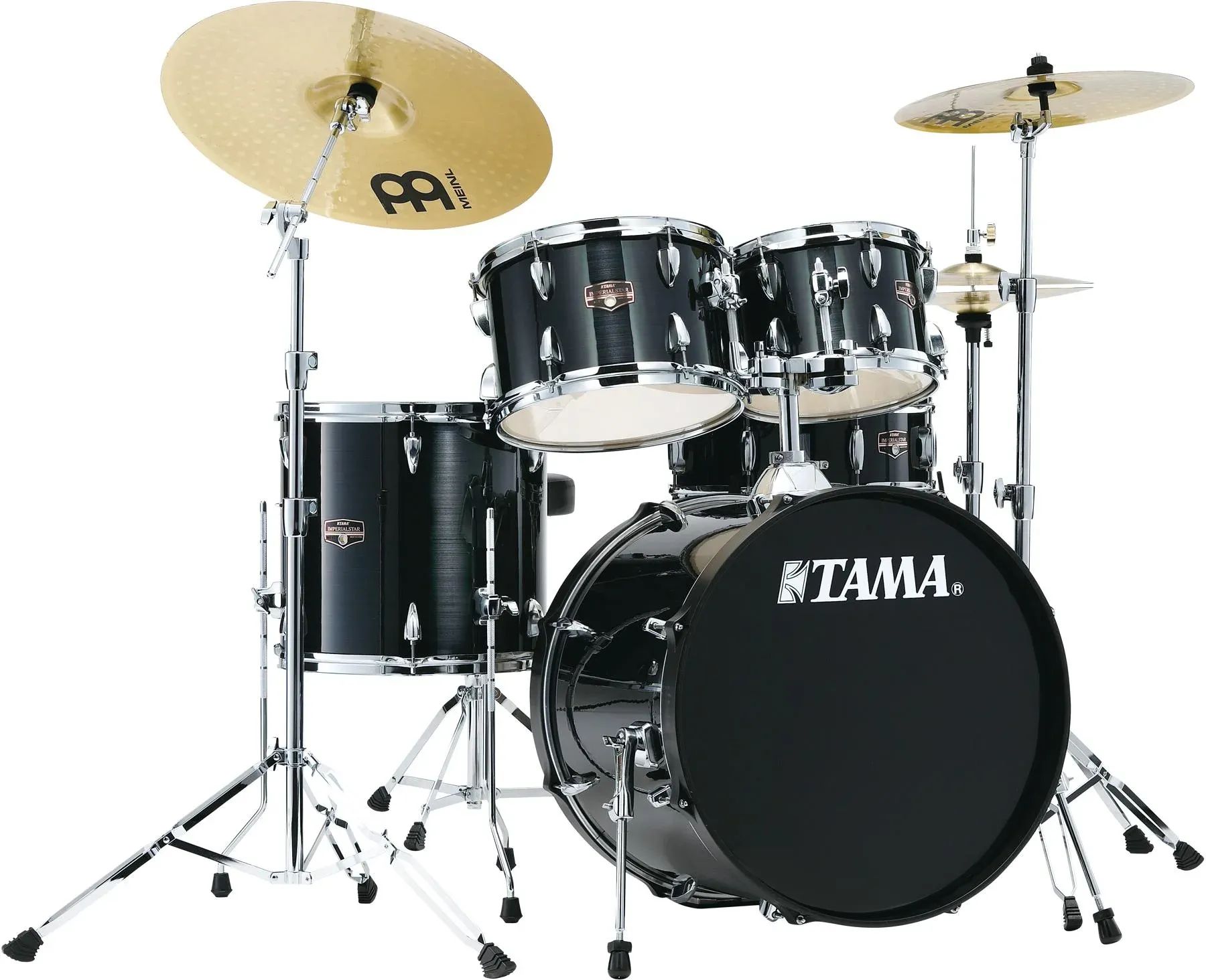 

Tama Imperialstar IE50C Полный набор ударных из 5 предметов с малым барабаном и тарелками Meinl - Hairline Black