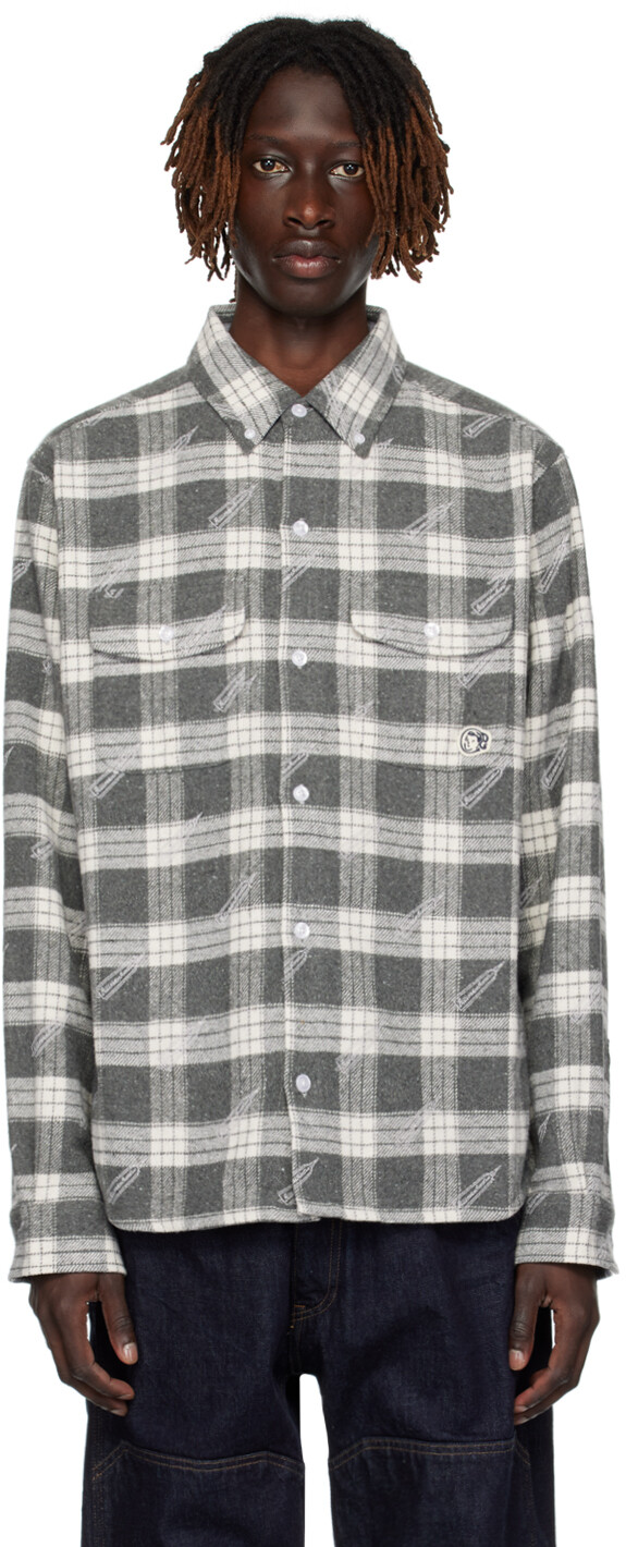 

Серая рубашка в клетку Billionaire Boys Club