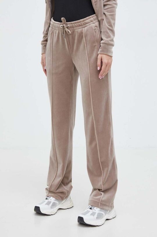 

Бархатные спортивные штаны Juicy Couture, бежевый