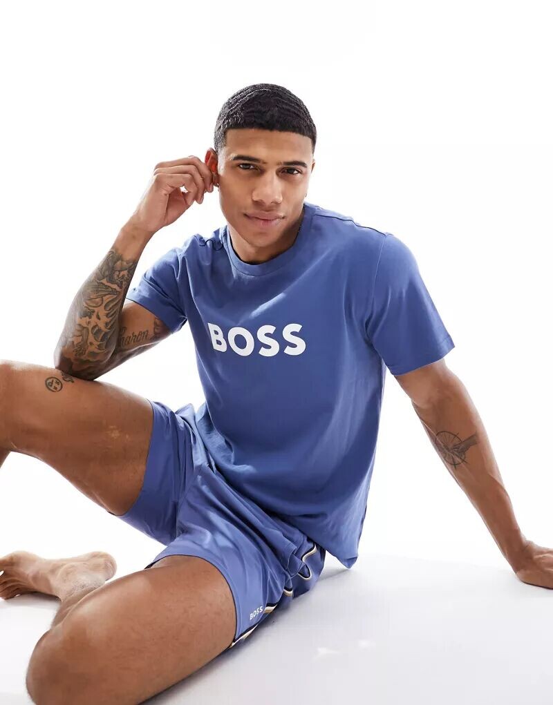 

BOSS – футболка открытого синего цвета