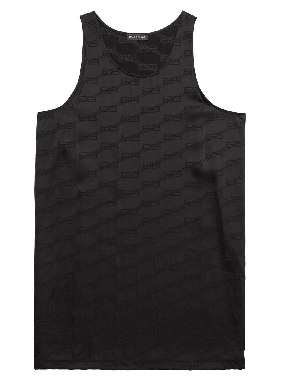 

Жидкая майка BB Monogram Balenciaga, черный